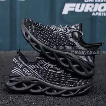 Популярные мужские кроссовки Coconut Blade Mesh, спортивные повседневные кроссовки для бега, ультралегкие, большого размера 47, трендовые кроссовки для мужчин 36 чёрный