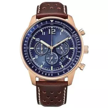 Популярные мужские кварцевые часы многофункциональные 6-контактные часы-хронограф MGJ чёрный