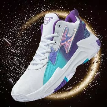Популярные мужские туфли баскетбольные туфли 2025 весна и лето дышащие маленькие белые туфли мужская повседневная спортивная обувь мужская обувь 36