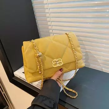 Популярные нишевые сумки этого года 2024 летние новые женские сумки модные повседневные сумки-мессенджеры простые модные маленькие квадратные сумки чёрный