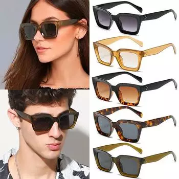 Популярные новые солнцезащитные очки, очки высокого качества, большие, горячая распродажа, мужские, квадратные, женские, большая оправа, UV400, винтажные, роскошные солнцезащитные очки, ювелирные изделия, аксессуары 9