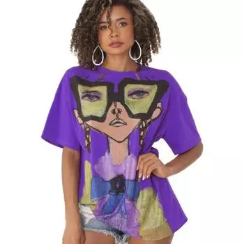 Популярные офисные женские футболки Young Joker Free Nature, тонкие футболки, женская футболка, модная универсальная трендовая повседневная одежда с коротким рукавом для отдыха XXL