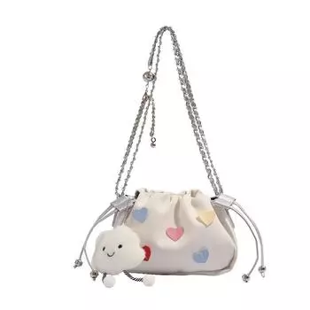 Популярные плиссированные сумки женские осенне-зимние модные нишевые дизайнерские сумки-ведра с цепочкой через плечо