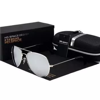 Популярные поляризованные солнцезащитные очки UV400 Googles, аксессуары для очков с защитой от ультрафиолета для унисекс красный/золотой