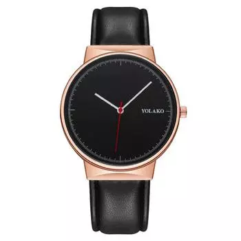 Популярные простые европейские и американские модные мужские часы мужские часы с ремешком кварцевые часы