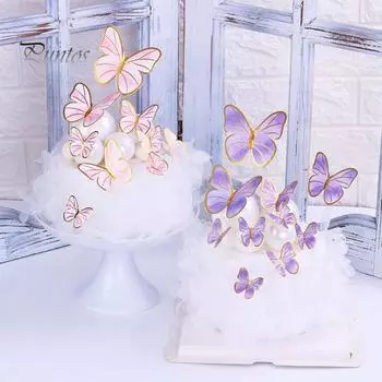 Популярные простые в использовании 2 стиля украшения торта многоцветные пищевые для выпечки A фиолетовый