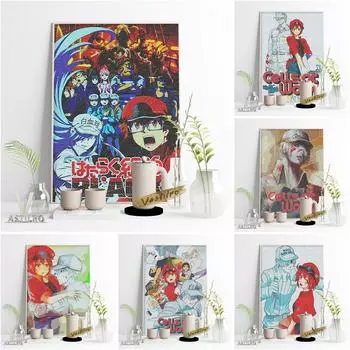 Популярные японские аниме настенные художественные плакаты, персонажи манги, современная живопись на холсте 21cm30cm NoFrame