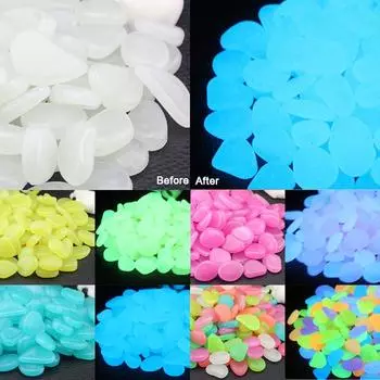 Популярные садовые гальки, камни, светящиеся камни, газон для дорожек, патио, садовая дорожка, светящиеся камни, декор для двора, светящиеся в темноте ювелирные аксессуары 1