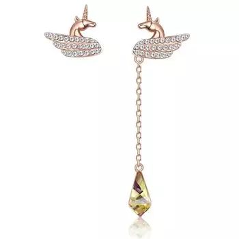 Популярные серьги асимметричной формы