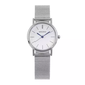 Популярные скандинавские простые синие игольчатые сетчатые часы со стальным ремнем женские часы мужские часы для пары кварцевые часы