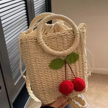 Популярные сумки этого года, женские сумки-мессенджеры, нишевые высококачественные сумки из ротанга для женщин, сумки через плечо в отпускном стиле для женщин хаки