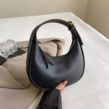 Популярные сумки подмышки экспортируются женщинами, элитный темперамент, портативные сумки-полумесяцы, модные сумки-мессенджеры для поездок на работу. 23*7*18 коричневый