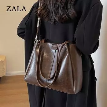 Популярные сумки женские осенне-зимние новые модные сумки-мессенджеры большой вместимости, высококачественные одноплечевые переносные сумки коричневый