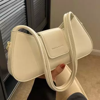 Популярные сумки женские сумки 2024 лето новые модные универсальные сумки через плечо подмышкой повседневная простая сумка-багет зелёный