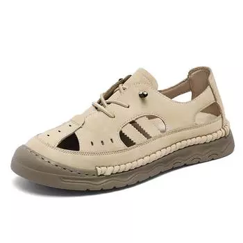 Популярные тапочки Baotou мужские 2025 новые пляжные сандалии для отдыха на открытом воздухе мужская трендовая мужская обувь сшитая мужская обувь 38