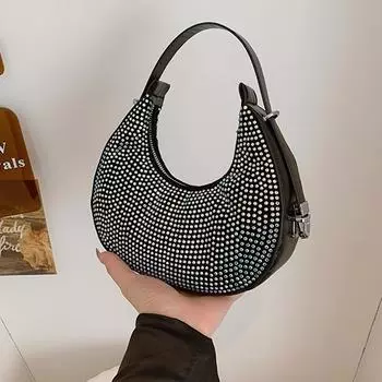 Популярные в этом году маленькие сумки для женщин лето 2024 новые модные и универсальные сумки яркие ромбовидные сумки модные сумки через плечо серебряный