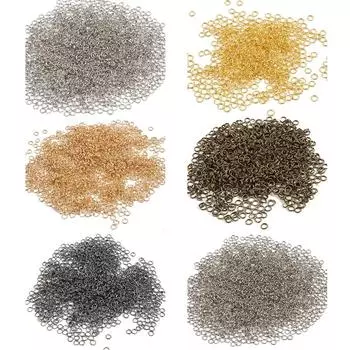 Популярные железные двойные кольца, соединительные петли, 5/6/8/10 мм, 200-500 шт., кольца для изготовления ювелирных изделий, аксессуары «сделай сам», сплит-прыжок, открытые разъемы, ювелирные аксессуары 5mm x 500pcs серебряный