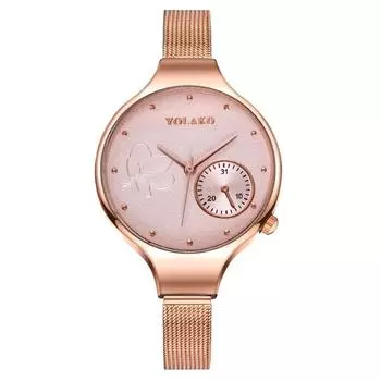 Популярные женские часы с одним циферблатом и большим циферблатом женские часы женские часы Milan с сетчатым ремешком кварцевые белый