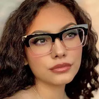 Популярные женские очки с блокировкой синего света, квадратная оправа для очков для мужчин и женщин Black