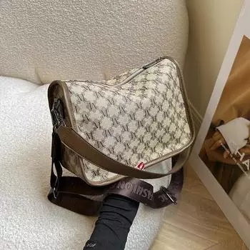 Популярные женские сумки этого года, новинки 2023 года, известные в Интернете гороховые булочки, модные сумки через плечо с принтом на одно плечо, модные маленькие квадратные сумки