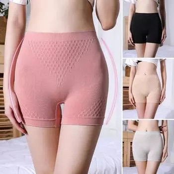 Популярные женские трусы без подшивки эластичной талии сплошного цвета XL чёрный