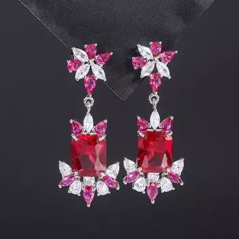 Популярные, женские, женские, длинные японские и корейские украшения для ушей rectangular 9X11