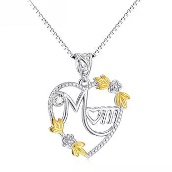 Популярные золотые разделительные элементы европейские и американские ожерелья подвески серии «День матери»