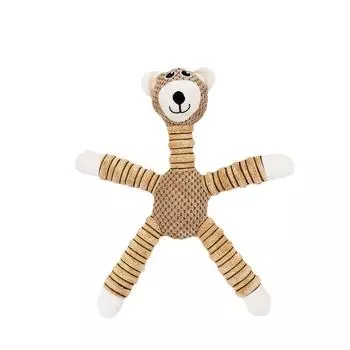 Популярные Звуковые Игрушки для Собак Устойчивые к Укусам Игрушки в Виде Слона, Медведя, Поросенка, Животных из Кукурузного Вельвета, Плюшевые Игрушки для Питомцев bear