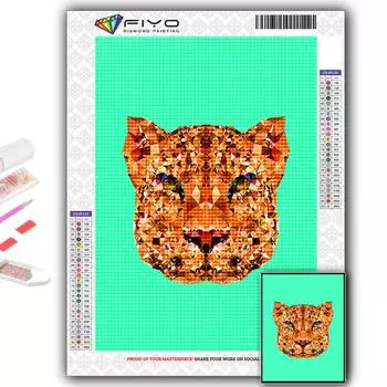 Популярный 5D Diy вышивка крестом геометрические животные картина полный набор для вышивки крестом настенная наклейка домашний декор Full Round 20X30CM