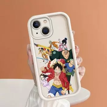 Популярный аниме Луффи группа квадратная лестница силиконовый чехол для телефона для iPhone Samsung Galaxy Xiaomi Redmi POCO HUAWEI Honor противоударный защитный мягкий чехол iPhone 13 Pro
