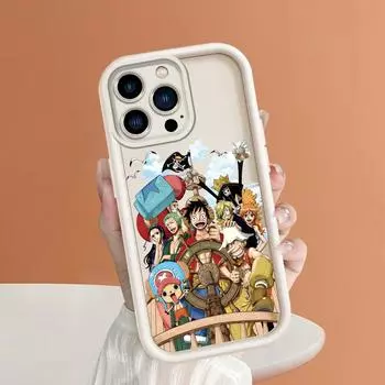 Популярный аниме Луффи группа квадратная лестница силиконовый чехол для телефона для iPhone Samsung Galaxy Xiaomi Redmi POCO HUAWEI Honor противоударный защитный мягкий чехол iPhone 13 Pro