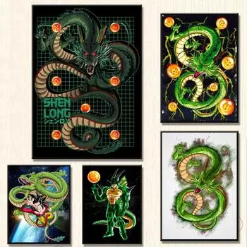Популярный Аниме Плакат, Жемчуг Дракона, Модульная Картина Карот Шенлун, Настенное Искусство, Куадрос 21cm30cm NoFrame