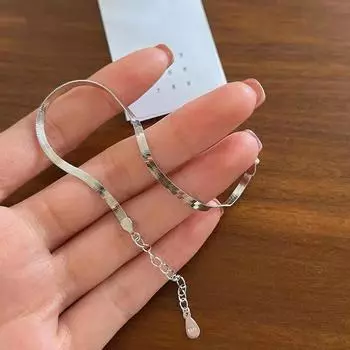 Популярный браслет в виде змеи, очаровательный браслет в минималистском стиле, подарок на день рождения для женщин, ювелирные украшения платиновый