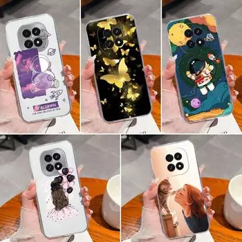 Популярный чехол-астронавт для Oppo A40m V60s Note 60 A3 A60 F27 Realme 12 13 Reno12 F Narzo N61 противоскользящие прозрачные силиконовые чехлы Pretty Girl для OPPO Capa Realme C63 5G