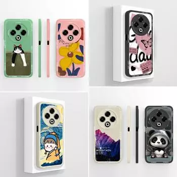 Популярный чехол для Tecno Camon 20 30S Pro Spark 20 30 Pro 30C бампер Capa мягкий жидкий силикон мультяшный рисунок панды чехол противоскользящий для корпуса Tecno Tecno Spark 30 4G