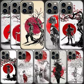Популярный чехол для телефона «Самурай» в японском стиле аниме для Apple Iphone 15 13 12 11 14 Pro Max Mini Cover SE 2020 X XS XR 8 7 6 6S Plus 5 5S Shel iPhone 7 Plus 8Plus