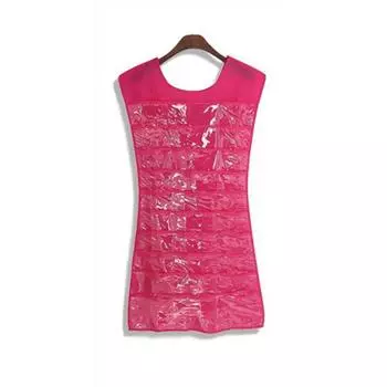 Популярный держатель ожерелья Популярная сумка для хранения Кольцо 30 карманных ювелирных изделий Дисплей Подвесная петля Серьги Ювелирный органайзер Браслет высокого качества чёрный