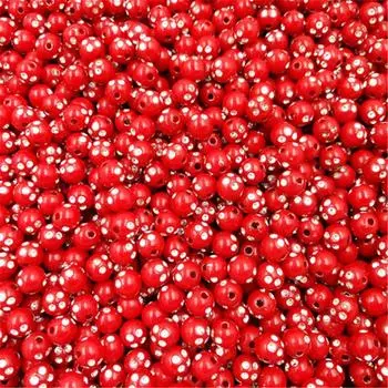 Популярный DIY ожерелье спейсер бисер браслет блестящий 100 шт ювелирные изделия изготовление акрил оптовая продажа горный хрусталь чёрный