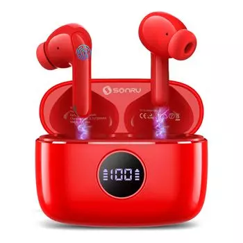 Популярный дизайн Gold SONRU Беспроводные наушники Bluetooth Bluetooth наушники Качество звука 40H Воспроизведение Мгновенное соединение Bluetooth ENC Noise