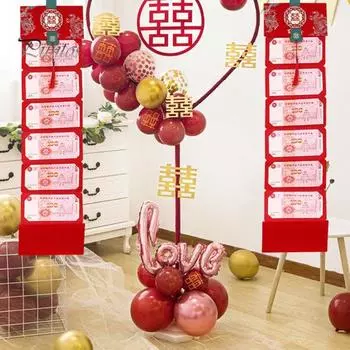 Популярный дизайн с кисточками, благословляющие персонажи, красный счастливый карман, свадебный банкет, вечеринка в китайском стиле, подарок для детей Хунбао