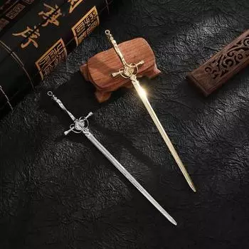 Популярный древний меч, платье в стиле ретро, элегантная анти-осенняя шпилька, украшения для волос, клипса B