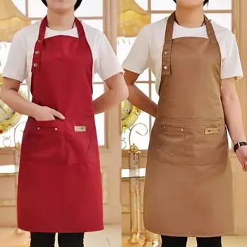 Популярный фартук для кухни, уникальный, унисекс, изящный, 1 шт., 4 цвета, для шеф-повара, официанта, кафе, магазина, барбекю, парикмахера, высококачественные, новые модные фартуки, изысканные чёрный