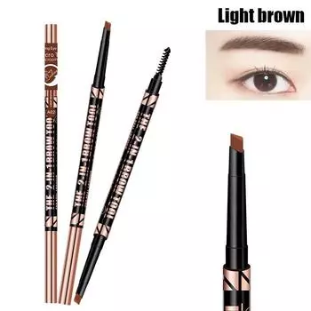 Популярный карандаш для бровей QICIY с двойной головкой, водостойкий и плотный стереоскопический карандаш для бровей