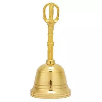 Популярный колокольчик из чистой латуни, буддийский колокольчик, фэн-шуй, даосский инструмент, погремушка 4,5 дюйма