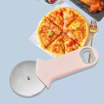 Популярный коррозионно-стойкий анти-ошпаривающий ручной инструмент из нержавеющей стали, эффективный вращающийся нож для пиццы, бытовые принадлежности, открывалка для бутылок