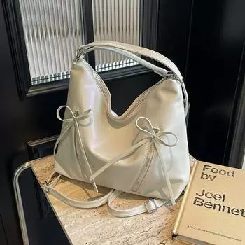 Популярный многофункциональный рюкзак с бантом для женщин, весна/лето 2024, новая модная сумка-тоут, рюкзак большой вместимости для отдыха