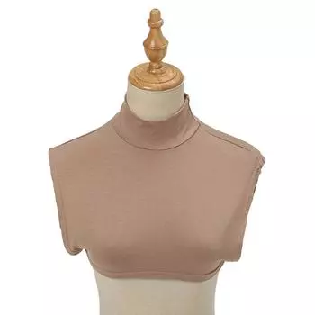 Популярный модальный круглый воротник с квадратной основой, воротник-стойка, универсальный женский однотонный воротник на все времена года белый