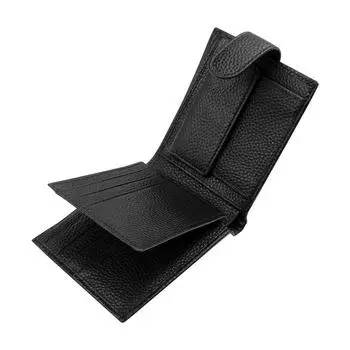 Популярный мужской кошелек с защитой от кражи RFID и несколькими отделениями для карт, большой емкостью для карт, с застежкой-молнией, карманом для мелочи