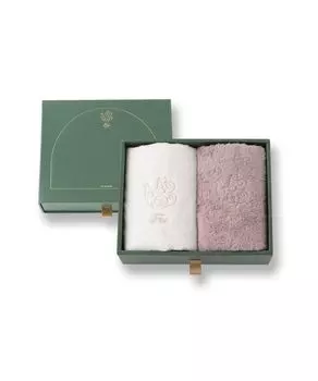 популярный подарок для Just like Foo Tokyo Подарочный набор из 2 полотенец для рук Белый Розовый Популярный подарок Роскошное полотенце Imabari Сделано в Японии Органический хлопок Домашний