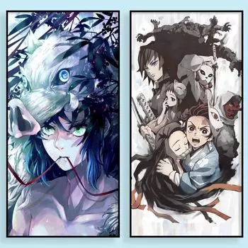 Популярный японский аниме-фильм «Демон-убийца», постер, украшение для дома, гостиная, эстамп, украшение, красота 20cm40cm NoFrame